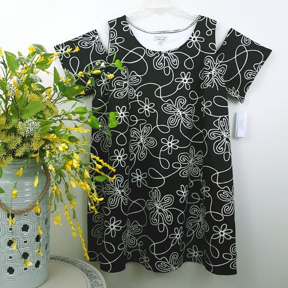 Signature by Robbie Bee, Blk Cold Shoulder - Picture 1 of 6